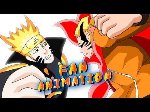 Naruto Baryon VS Naruto Six Paths | Shippuden Vs Boruto (FAN ANIMATION)
