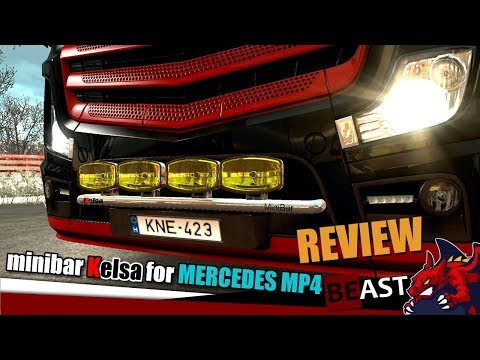 ETS2 | tuning mod "MiniBar Kelsa for Mercedes MP4" - review