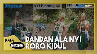 Sosok Wanita Penjual Gorengan Dandan ala Nyi Roro Kidul, Bisa Jadi Inspirasi Biar Daganganmu Laris