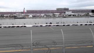 Danica Patrick leads her first lap at Daytona 500