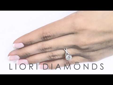 ER - 0887 - 1.93 Carat F-SI2 Certified Natural Round Diamond Engagement Ring 18k White Gold