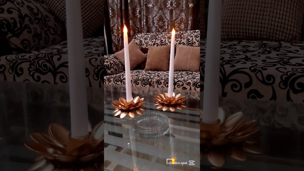 Elegant DIY Candle Holders That Light Up Any Room ✨ | Handmade Home Decor Magic!#diy #art #decor