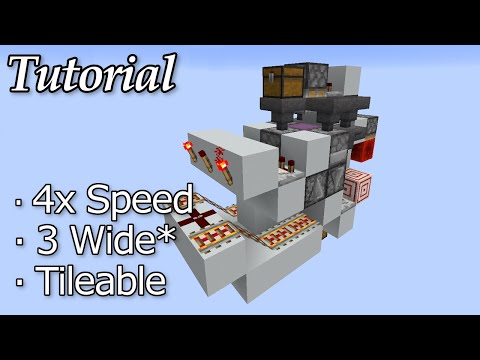 Tutorial - 4x Shulker Loader (3-Wide Tileable, Java 1.11+)