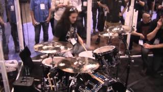 Jason Bittner - Derek Roddy - Gus Rios - Jeff Hanneman Tribute - NAMM 2014 GoPro Booth