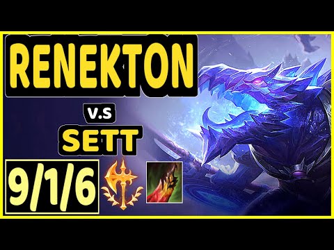 LEP (RENEKTON) vs SETT - 9/1/6 KDA TOP GAMEPLAY - BR Ranked MASTER