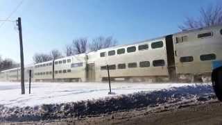 preview picture of video 'Union Pacific/ Northwest Line Metra - Des Plaines'