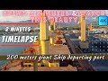 Timelapse Giant Cargo Ship Departing Port Of ITALY Merchantnavy Navy Seaman Vlog