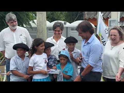 INTENDENTA LUISA RODRÍGUEZ EN RINCÓN DE GADEA Y EL ROSARIO DONDE SE INAUGURÓ ELECTRIFICACIÓN RURAL