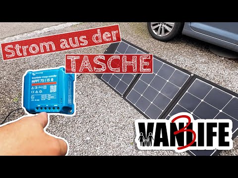 Ford Nugget Plus: Victron SmartSolar installation with Wattstunde Sunfolder+ 140 Wp