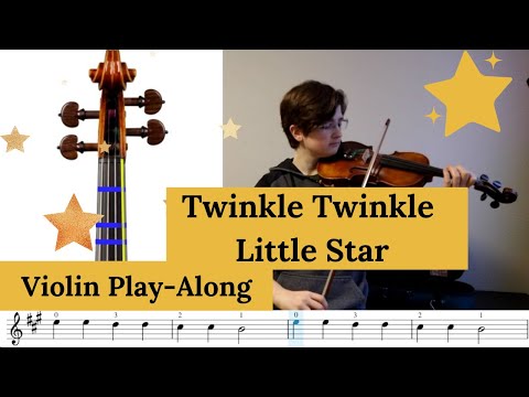 Twinkle Twinkle Little Star play along for violin