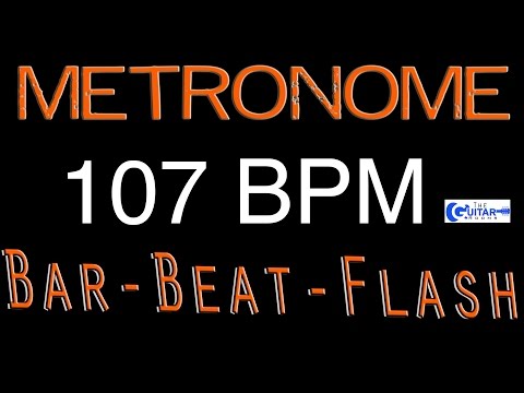 107 BPM FREE Metronome Best Free Online Metronome  Beats Per Minute Counter Flash Drummers Metronome