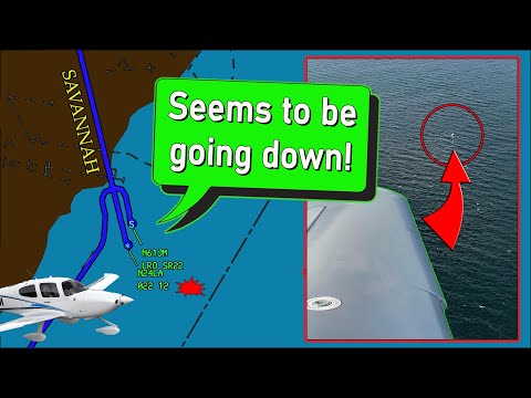 Cirrus SR-22 crashes into the Atlantic Ocean | Pilot is unresponsive