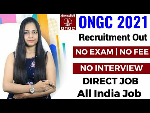 ONGC Recruitment 2021 | No Fee | No Exam | Govt Jobs Feb 2021 | SBI Recruitment 2021 | Water Supply