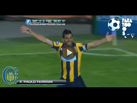Gol de Ferrari. Estudiantes 0 Central 1. Fecha 15. Torneo Inicial 2013