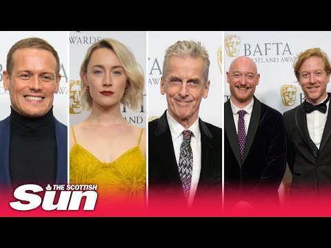 Scottish Bafta nominees glam up as they return to red carpet for the first time in three years