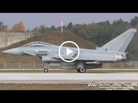 Eurofighter EF2000 - German Air Force 30+30 - takeoff at Manching Air Base