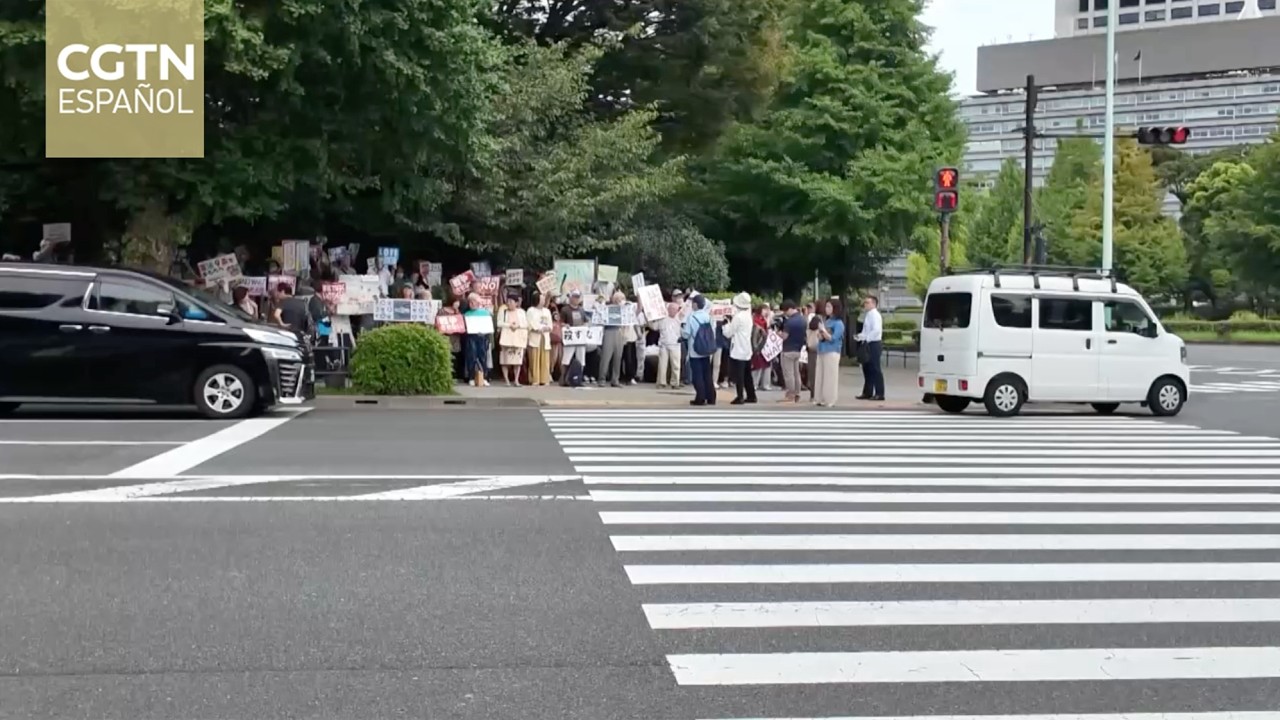 Los manifestantes piden al Gobierno japonés que asuma su historia de agresiones