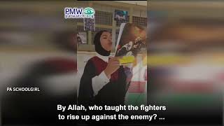 Schoolgirl taunting Israel over Oct. 7