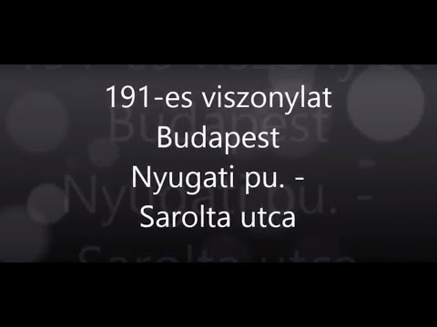 [191] Nyugati pályaudvar - Sarolta utca