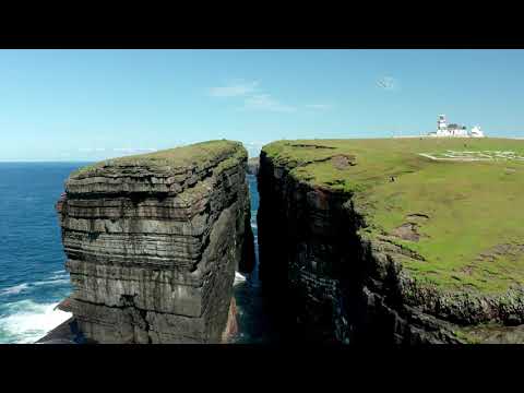 Little fun flight between the cliffs at Loop Head lighthouse, Co.Clare Ireland