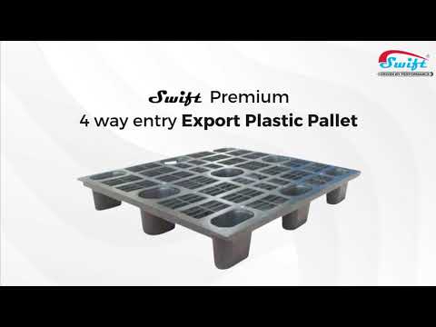 130mm 4 Way Plastic Non Reversible Cargo Export Plastic Pallets 1200 x 1000 x 130 mm