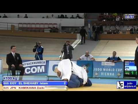 Judo 2010 World Cup Men Vienna: Islam El Shehaby (EGY) - Daiki Kamikawa (JPN) [+100kg]