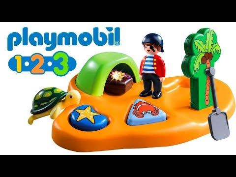 Playmobil 123 Pirate Island - set 9119 - Unboxing and review Playmobil 123 Pirate Island toy