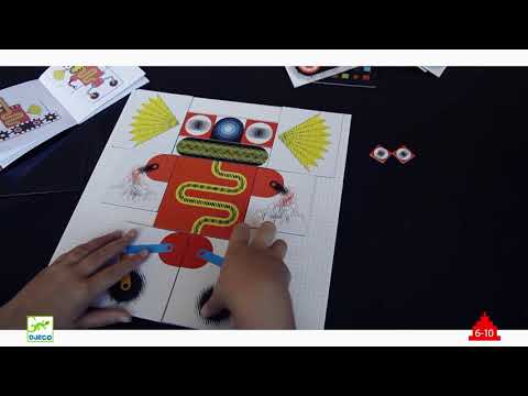 Миниатюра изображения товара Развивающая игра Djeco Пазл-аниматор Робот / 05611