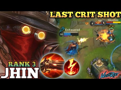 JHIN DEADLY LAST SHOT! OVERPOWER MVP BUILD ABUSE - TOP 3 GLOBAL JHIN BY NotAVirJhin - WILD RIFT