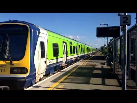 Irish Rail 29000 DMU 29013 departs M3 Parkway for Clonsilla with a MEGA horn (18/6/17)