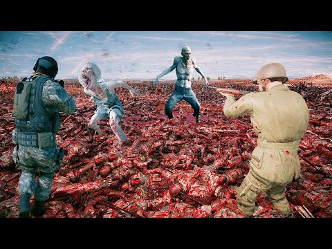 2 Million Zombies Attacked On Soldiers During The WAR | Ultimate Epic Battle Simulator 2 | UEBS 2