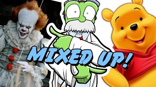 Peterplys blandet med Pennywise