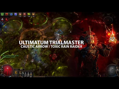 So I got my first Trialmaster [PoE Ultimatum 3.14] [Caustic Arrow / Toxic Rain]