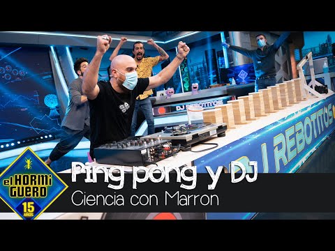 ¿Qué tienen en común una bola de ping pong y un dj? Así es el experimento de Marron - El Hormiguero