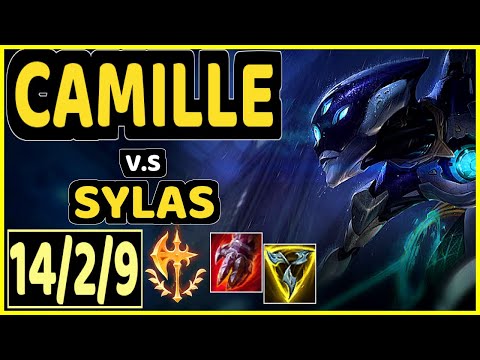 ZEUS (CAMILLE) vs SYLAS - QUADRAKILL 14/2/9 KDA TOP GAMEPLAY - KR Ranked GRANDMASTER