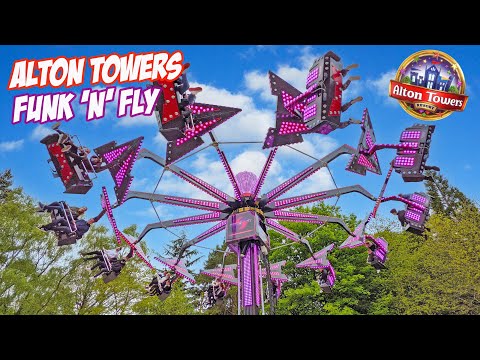 Funk'n'Fly Retro Squad Ride at Alton Towers - Original Sound [4K]