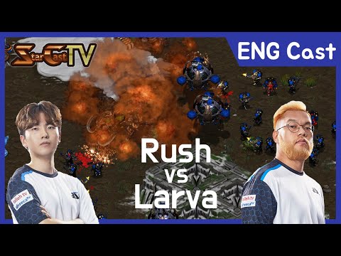 [ENG] Rush vs Larva on Optimizer (TvZ) [2021.08.19] - Starcraft Remastered (StarCastTV English)