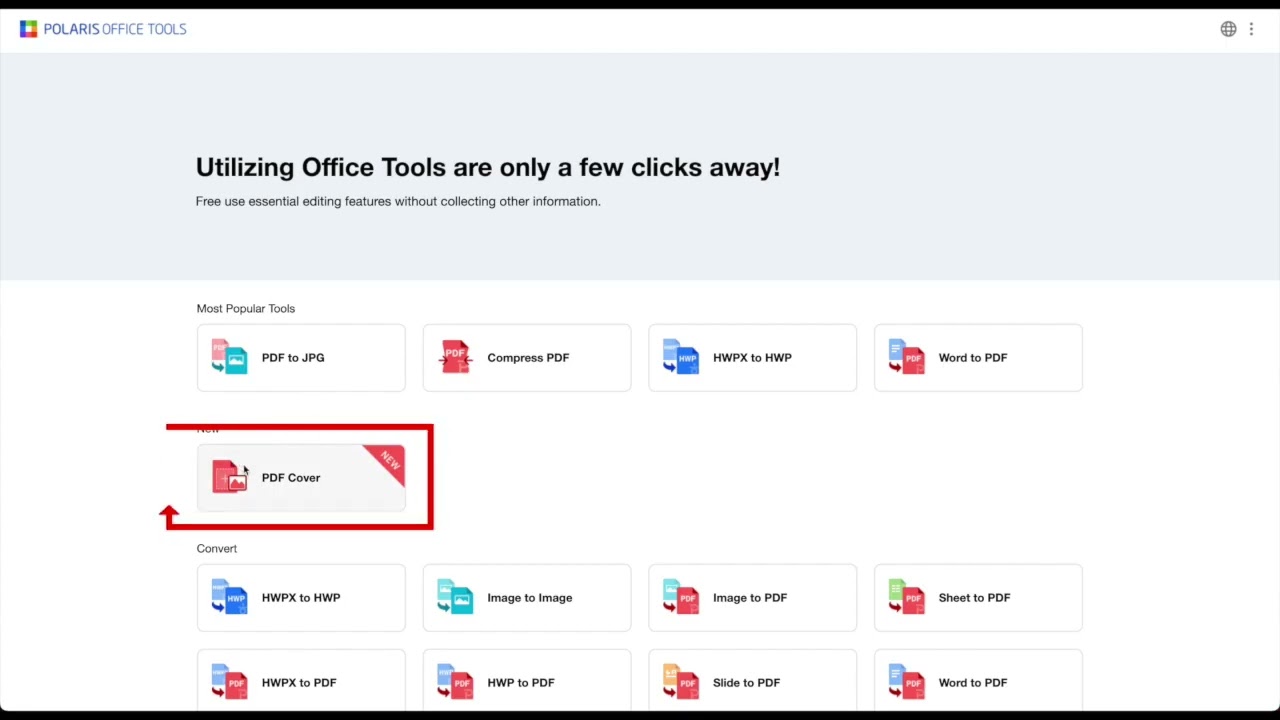 How to make a cover page in pdf document.