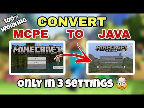How to CONVERT MINECRAFT pocket edition to JAVA EDITION in ANDROID || Mahennnnn