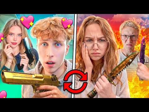 😂ЛЮБОВНАЯ ДУЭЛЬ ОБМЕН НЕМЕЛИСС СКИНАМИ ПРОТИВ АГРО ПАРОЧКИ В СТАНДОФФ 2
