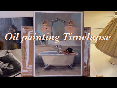 Oil painting timelapse - From start to finish✨