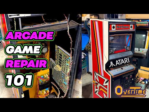 Arcade Game Repair 101 - LIVE! 🧰 featuring Atari's Red Baron (1981) ✠🎖️ fuses, power supply, PCBs