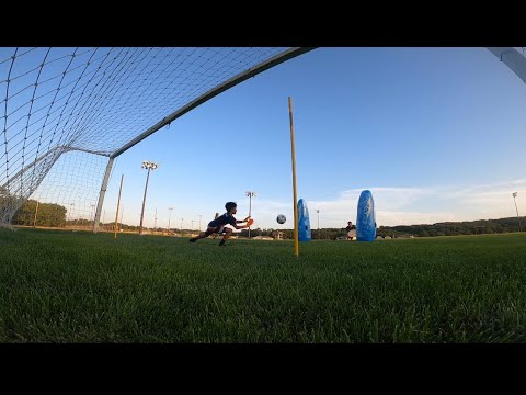 U12 Goalkeeper Training Basic Techniques & Crosses with the Filippi Shield