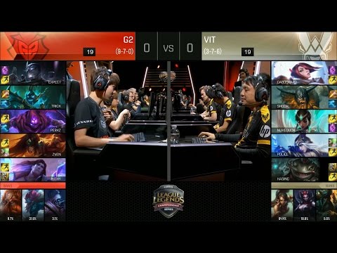 G2 vs VIT Game 1 Highlights - G2 ESPORTS vs VITALITY EU LCS Week 9 Summer 2016