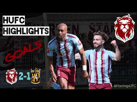 🎥 𝐇𝐈𝐆𝐇𝐋𝐈𝐆𝐇𝐓𝐒 Hastings United 2-1 Folkestone | Isthmian Premier League #COYU #HUFC