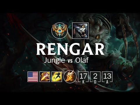 Rengar Jungle vs Olaf - NA Challenger Patch 8.16