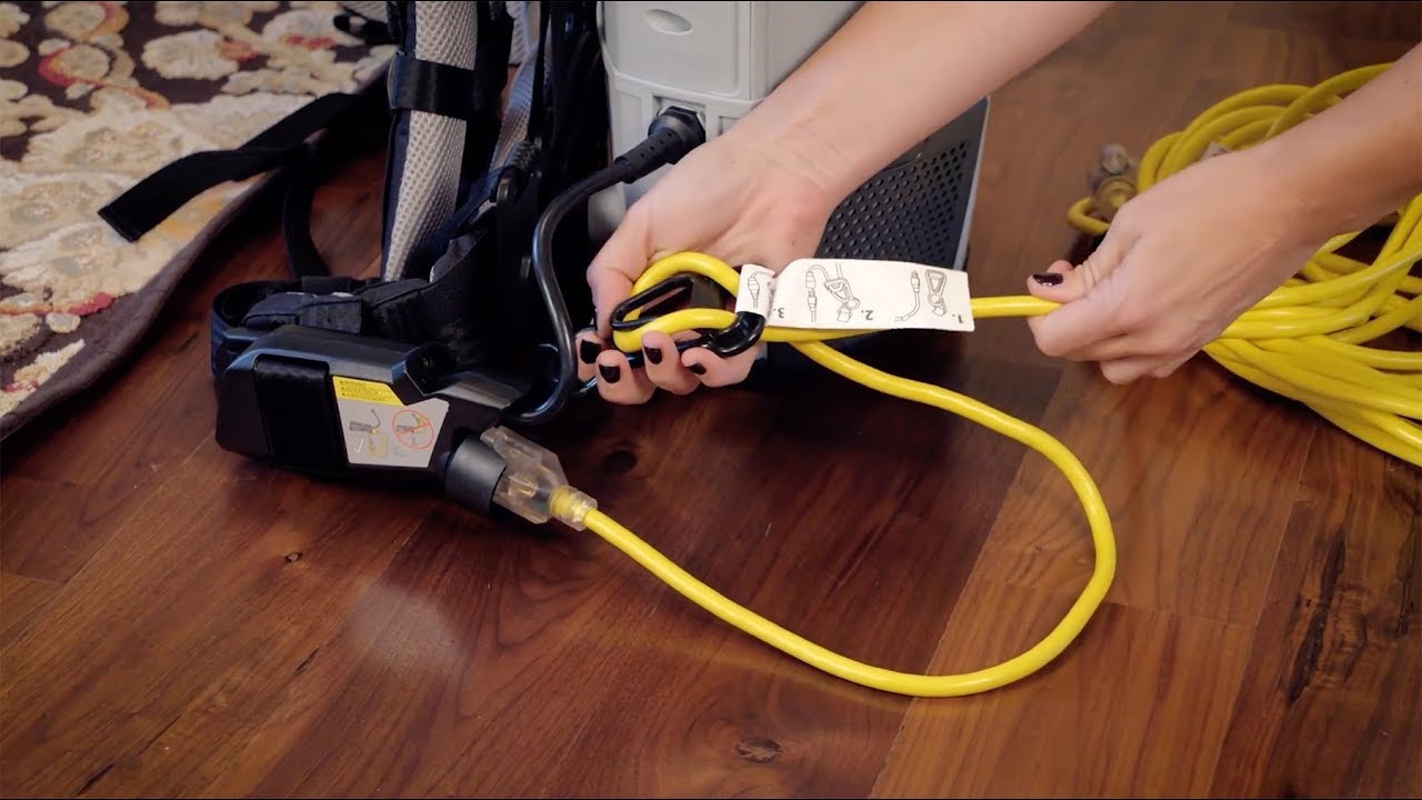 How to Use the Cord Holder & Wear the ProTeam Super Coach Pro Backpack Vacuum