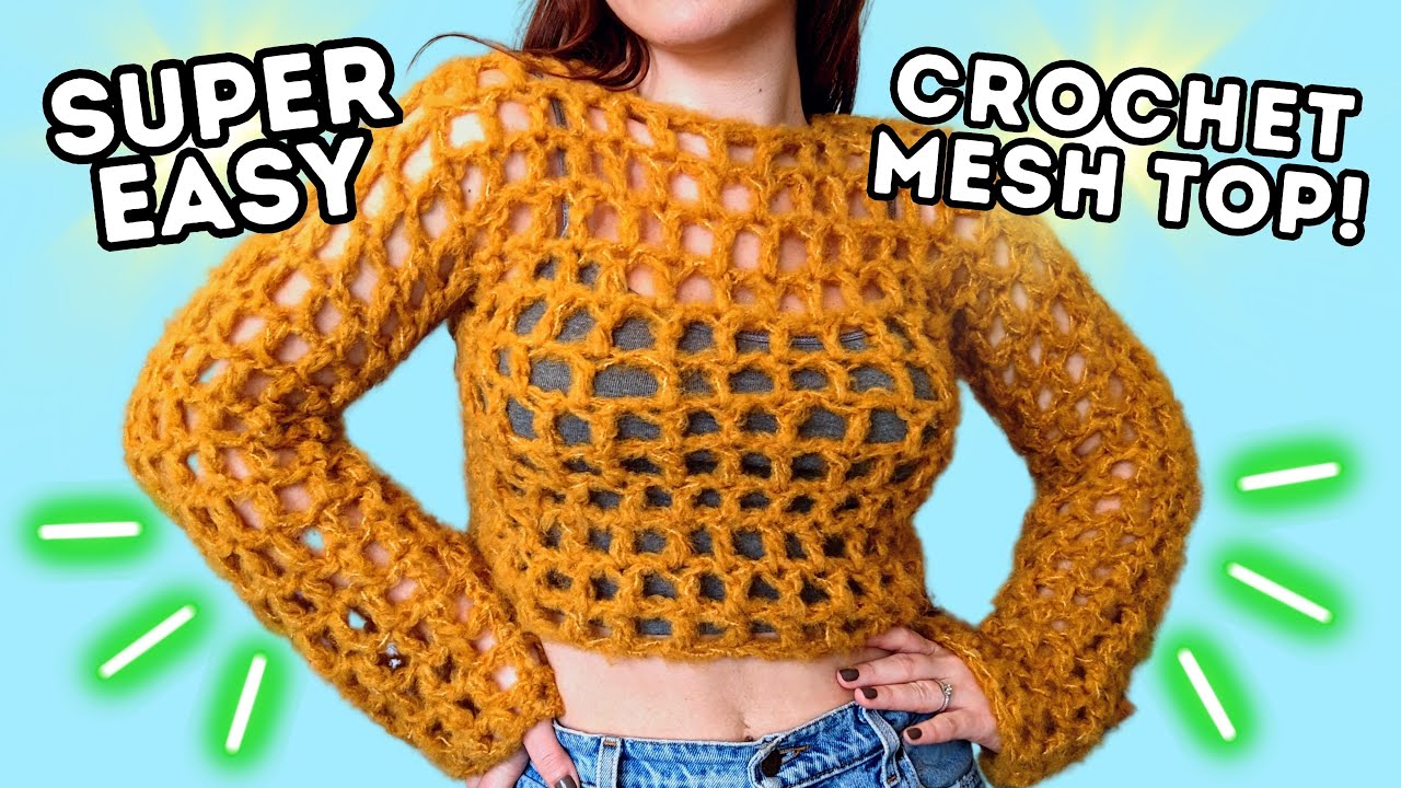 Easy Crochet Mesh Top Tutorial | Beginner Friendly