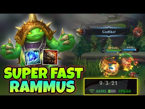 RAMMUS WILD RIFT BUILD FULL TANK IS THE BEST ‼ (fastest gank)