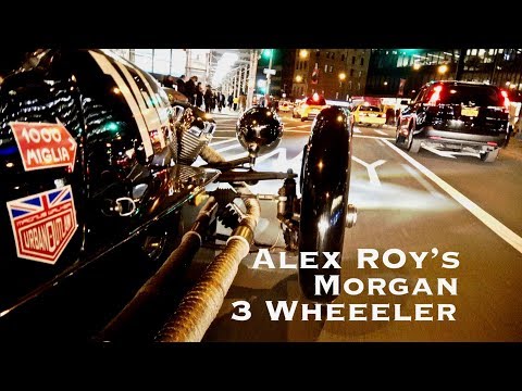 Alex Roy's MORGAN- What it's like to DRIVE the 3 Wheeler through New York City at NIGHT